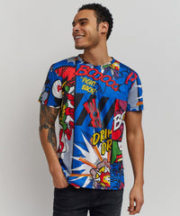 Thumbnail for Money Drip All-Over Print Short Sleeve T-Shirt - Multicolor