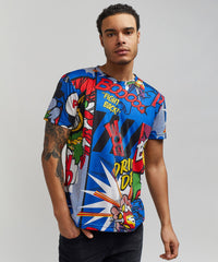 Thumbnail for Money Drip All-Over Print Short Sleeve T-Shirt - Multicolor