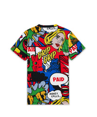 Thumbnail for Money Drip All-Over Print Short Sleeve T-Shirt - Multicolor