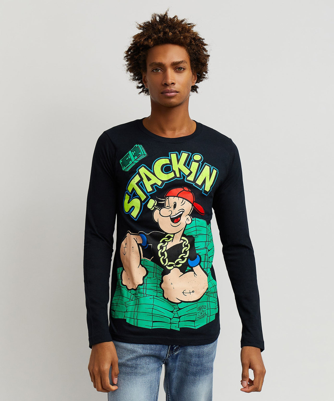Popeye Stackin L/S T-Shirt