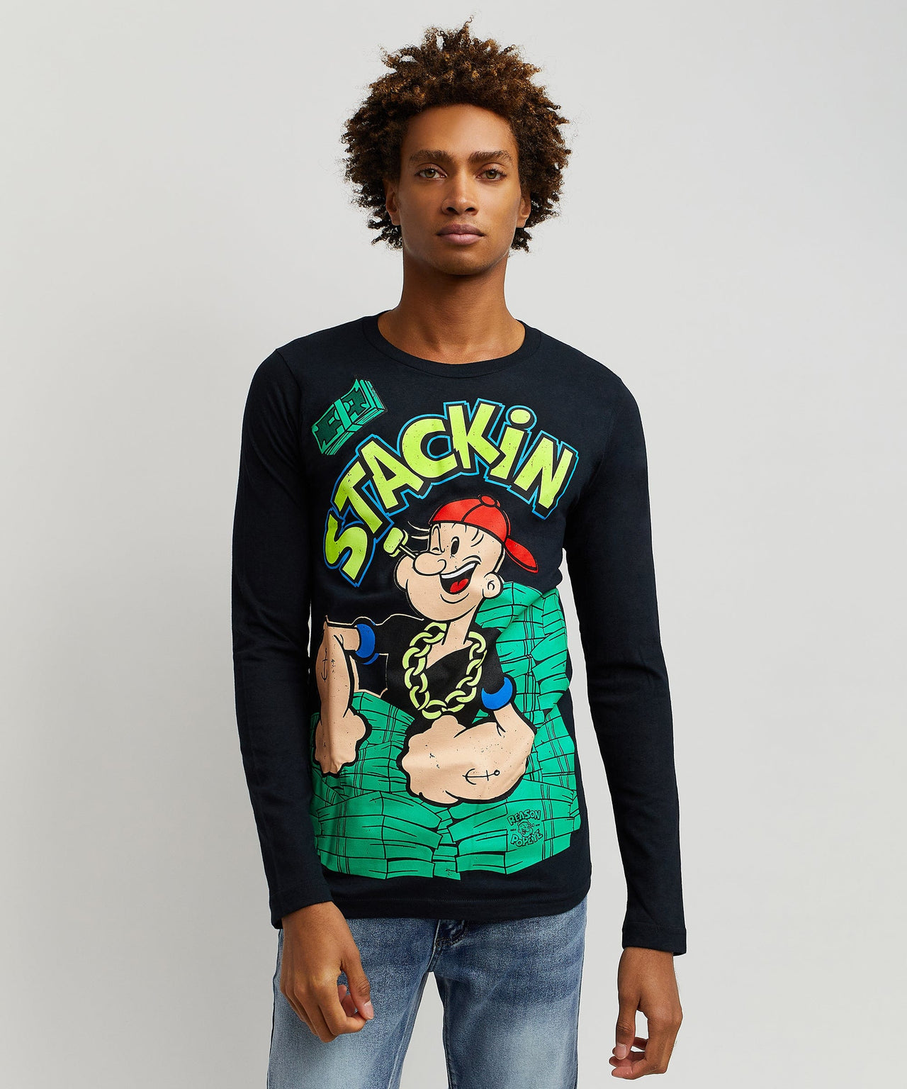Popeye Stackin L/S T-Shirt