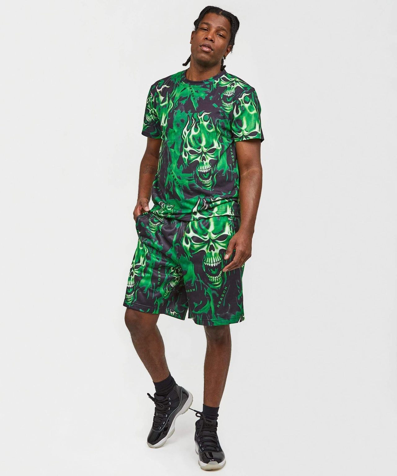Skull Rider T-Shirt & Shorts Set