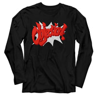 Thumbnail for ACE ATTORNEY-OBJECTION-BLACK ADULT L/S TSHIRT
