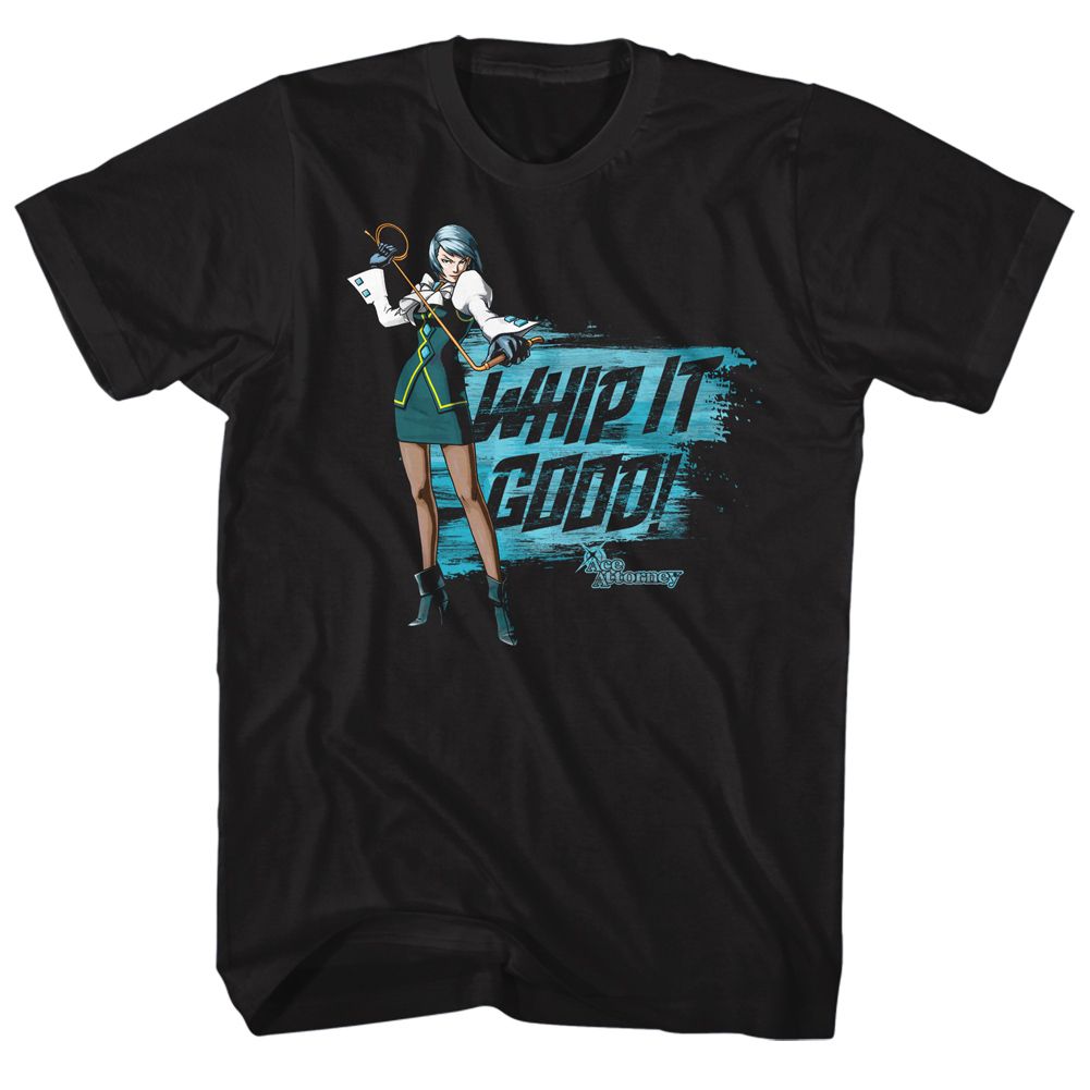 ACE ATTORNEY-WHIP IT-BLACK ADULT S/S TSHIRT