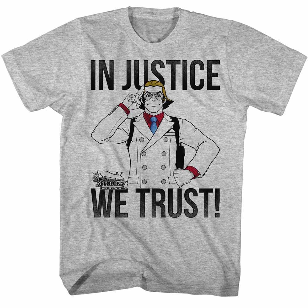 ACE ATTORNEY-IJWT-GRAY HEATHER ADULT S/S TSHIRT