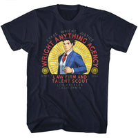 Thumbnail for ACE ATTORNEY-WRIGHT ANYTHING-NAVY ADULT S/S TSHIRT