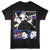 Thumbnail for ACE ATTORNEY-ACE ATTORNEY PHOENIX AND MILES-BLACK ADULT S/S TSHIRT