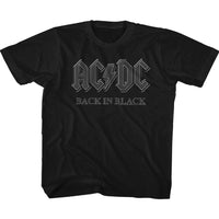 Thumbnail for ACDC-BACK IN BLACK-BLACK YOUTH S/S TSHIRT