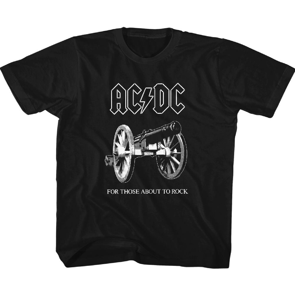 ACDC-ABOUT TO ROCK-BLACK YOUTH S/S TSHIRT