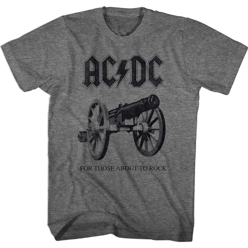 ACDC-ABOUT TO ROCK AGAIN-GRAPHITE HEATHER ADULT S/S TSHIRT