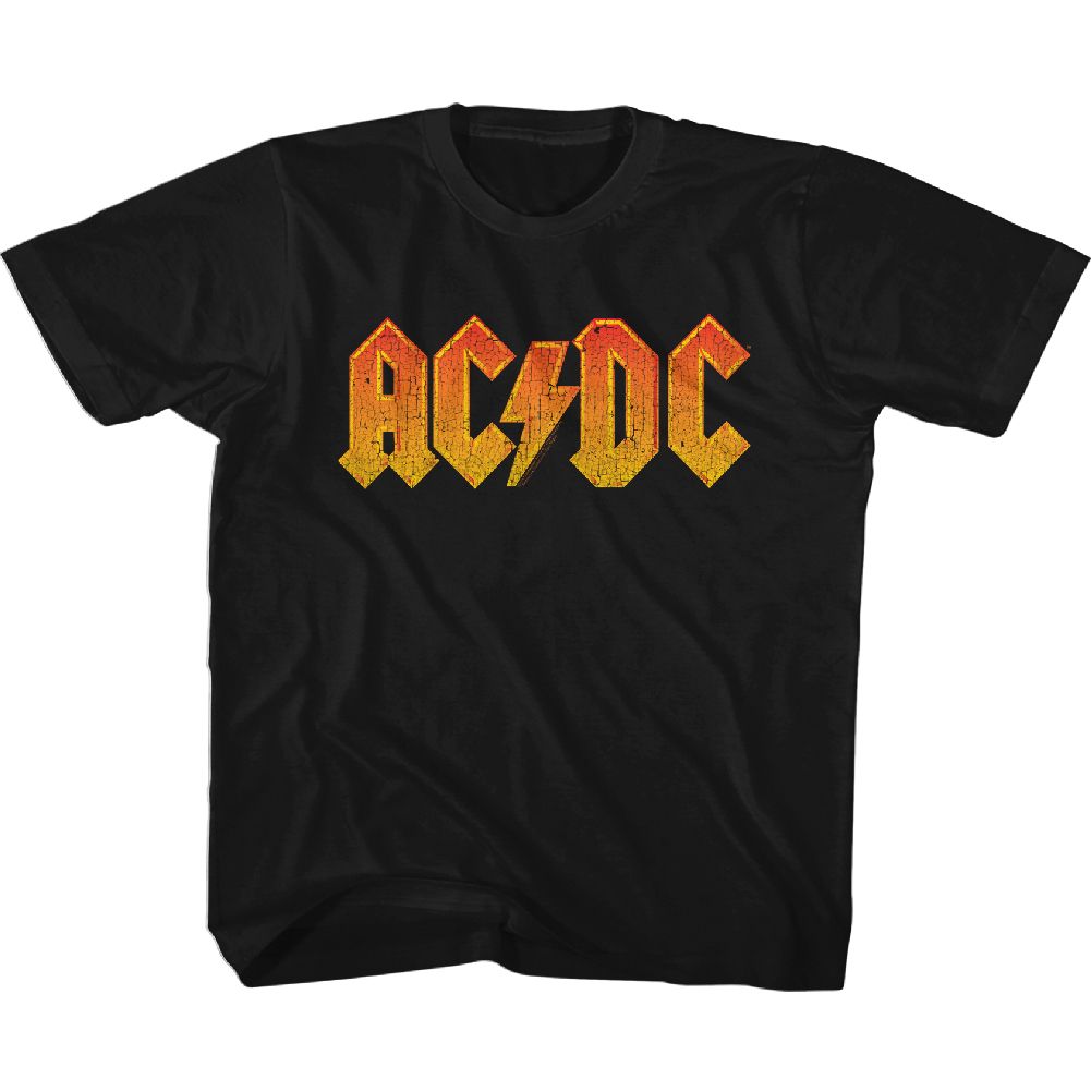 ACDC-DISTRESS ORANGE-BLACK TODDLER S/S TSHIRT