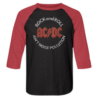 Thumbnail for ACDC-NOISE POLLUTION-VINTAGE BLACK/VINTAGE RED ADULT 3/4 SLEEVE RAGLAN