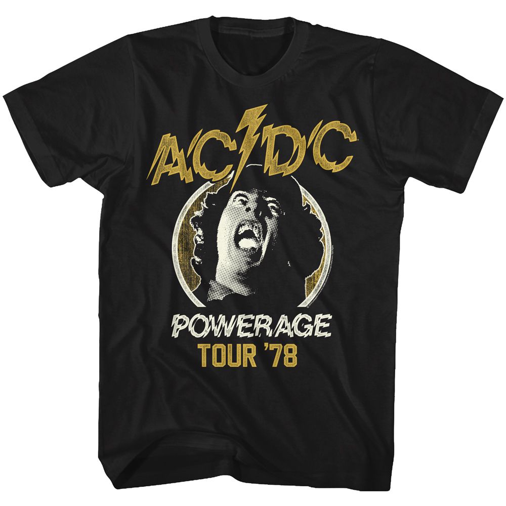 ACDC-POWERAGE TOUR-BLACK ADULT S/S TSHIRT