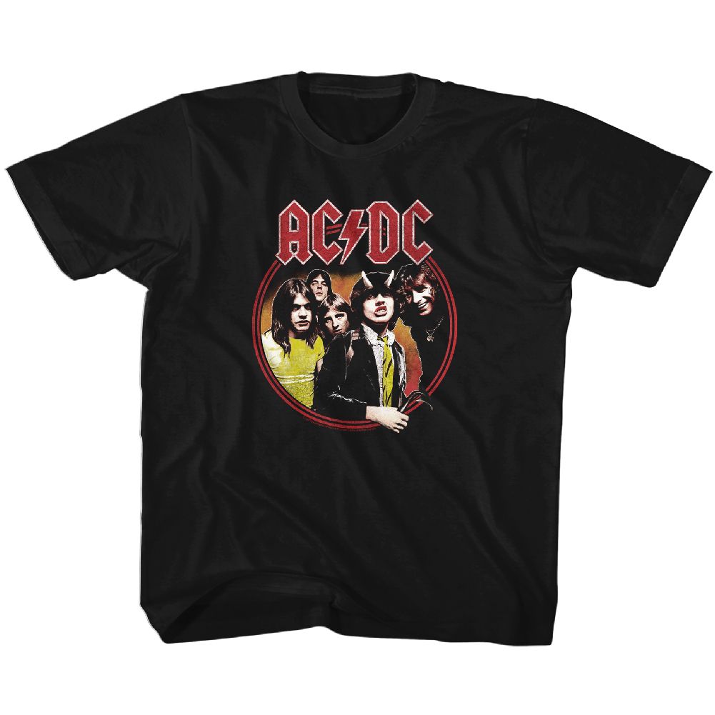 ACDC-HIGHWAY TO HELL CIRCLE-BLACK YOUTH S/S TSHIRT
