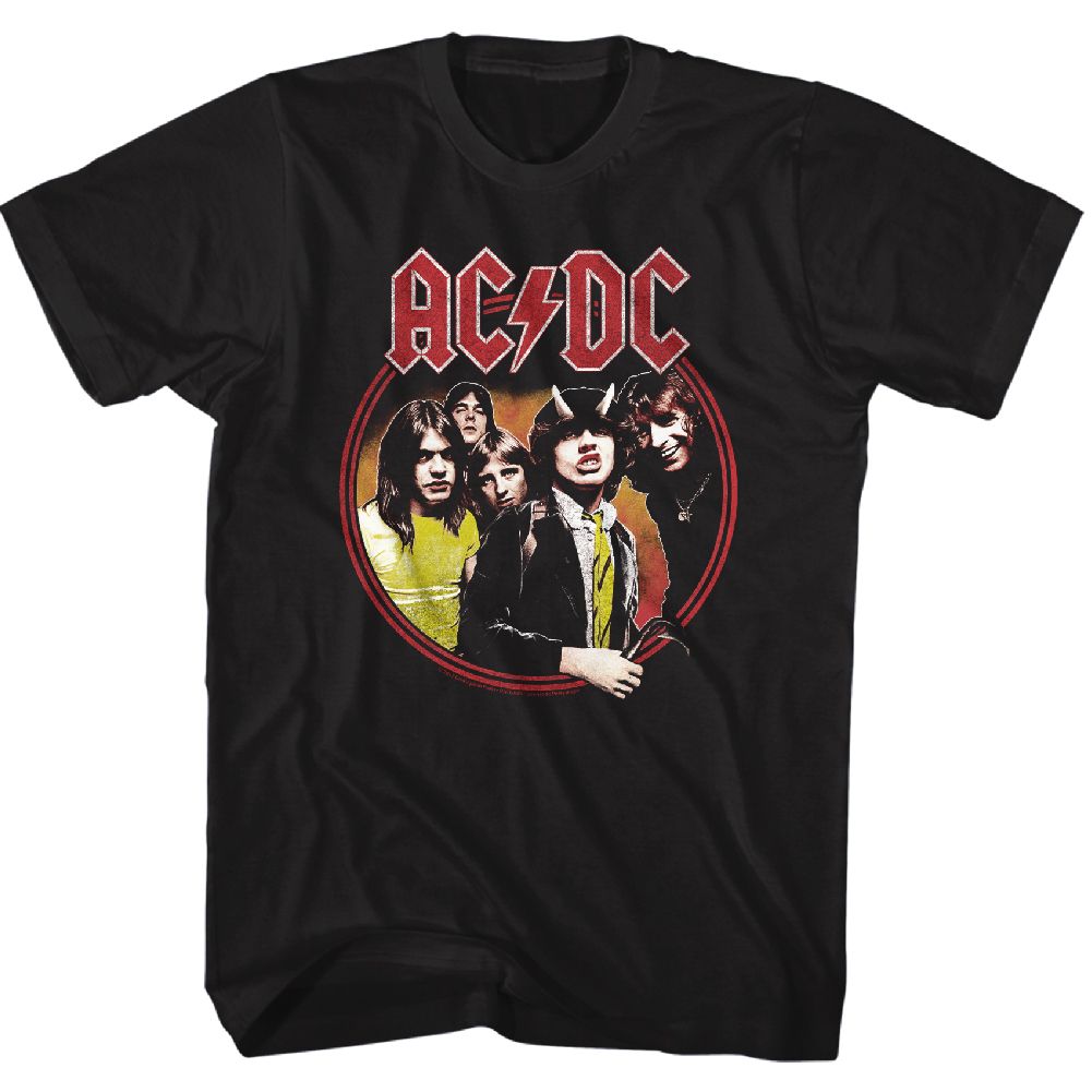 ACDC-HIGHWAY TO HELL CIRCLE-BLACK ADULT S/S TSHIRT