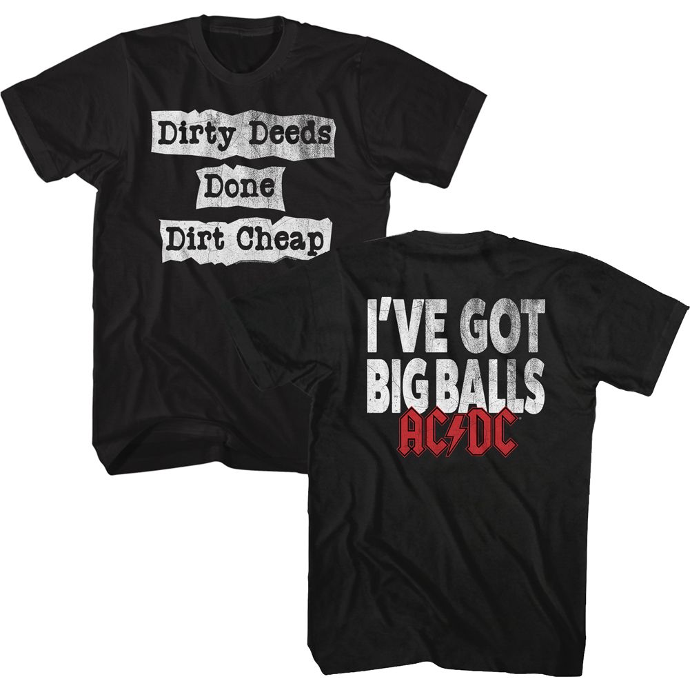 ACDC-DIRT CHEAP-BLACK ADULT S/S TSHIRT