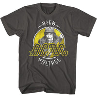 Thumbnail for ACDC-TWOTONE HIGH VOLTAGE-SMOKE ADULT S/S TSHIRT