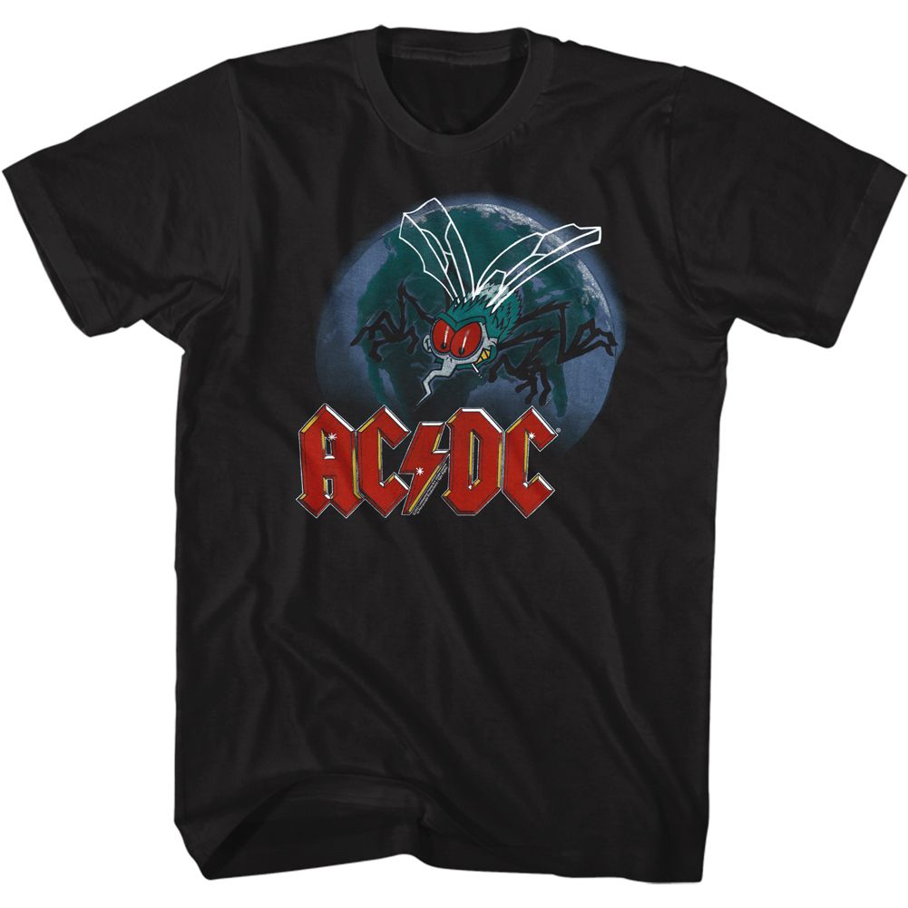 ACDC-FLY EARTH-BLACK ADULT S/S TSHIRT