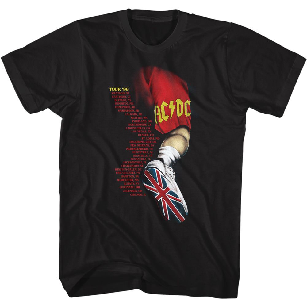 ACDC-ACDC LEG-BLACK ADULT S/S TSHIRT