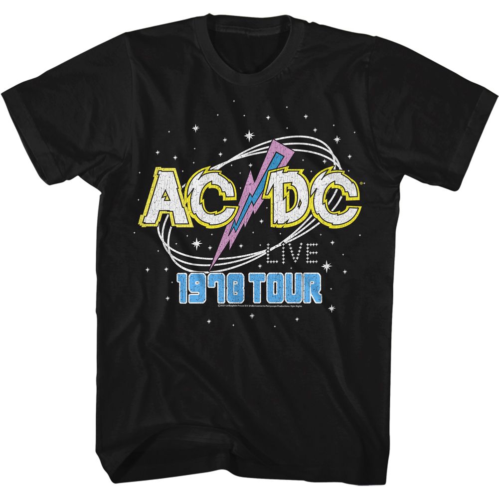 ACDC-1978 TOUR-BLACK ADULT S/S TSHIRT