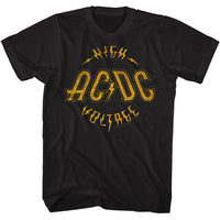 Thumbnail for ACDC-HIVOLT LIGHT COLOR-BLACK ADULT S/S TSHIRT