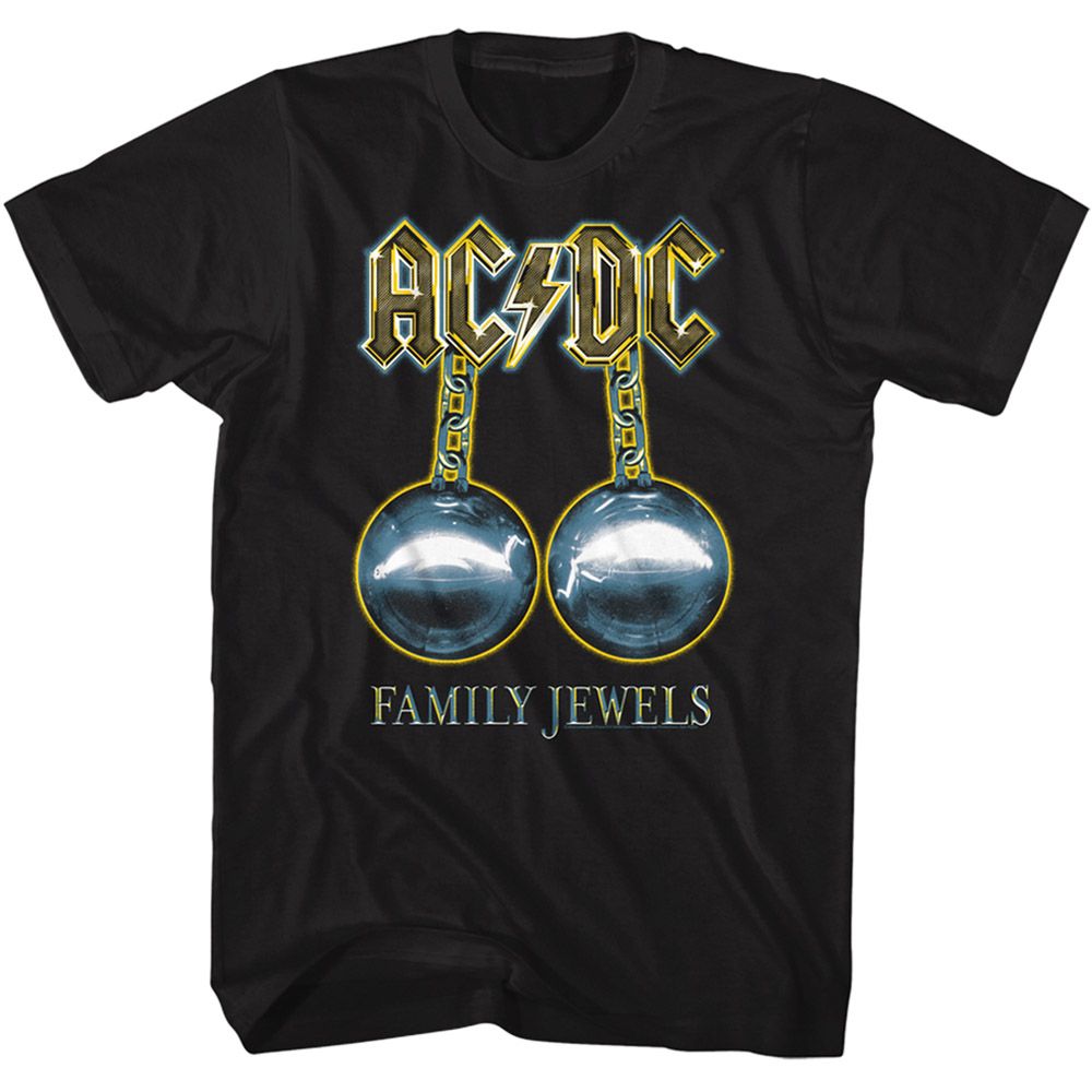 ACDC-ACDC FAMILY JEWELS-BLACK ADULT S/S TSHIRT