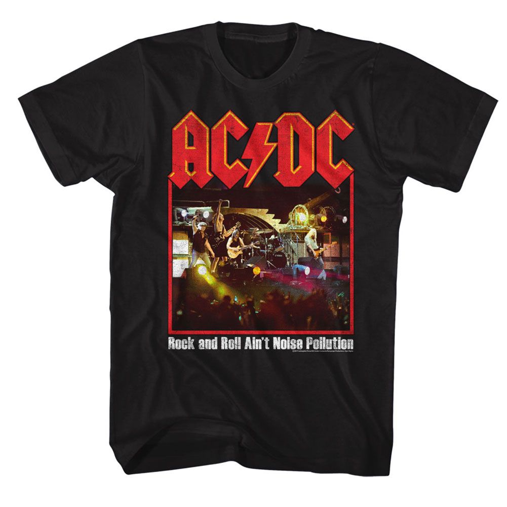ACDC-NOISE POLLUTION 2-BLACK ADULT S/S TSHIRT