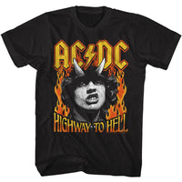 Thumbnail for ACDC-ACDC HIGHWAY TO HELL FIRE-BLACK ADULT S/S TSHIRT