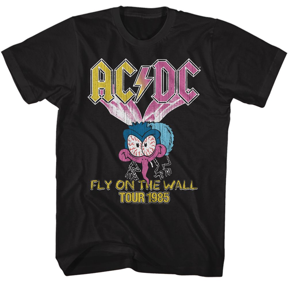 ACDC-ACDC LARGE FLY-BLACK ADULT S/S TSHIRT