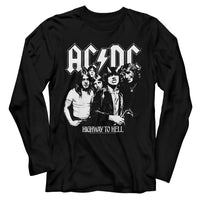 Thumbnail for ACDC-ACDC BW HIGHWAY PHOTO-BLACK ADULT L/S TSHIRT