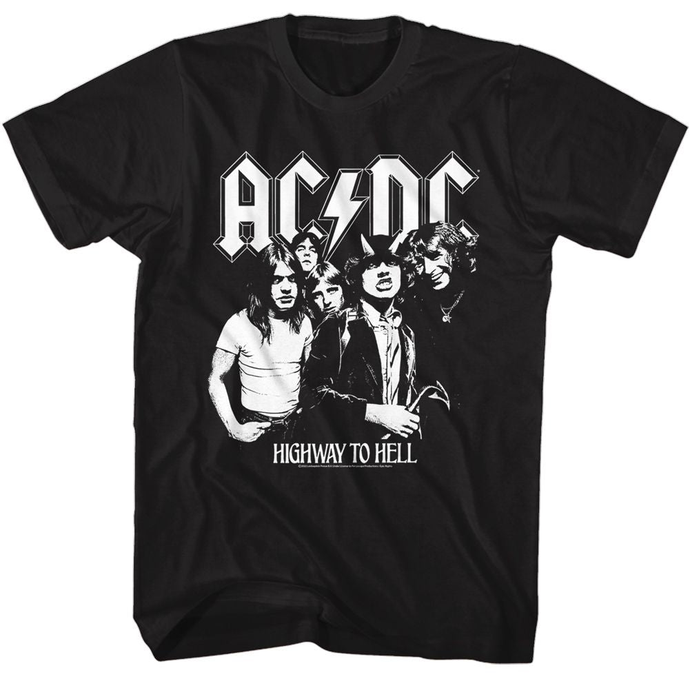 ACDC-ACDC BW HIGHWAY PHOTO-BLACK ADULT S/S TSHIRT