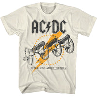 Thumbnail for ACDC-ACDC FLASHY CANNONS-NATURAL ADULT S/S TSHIRT