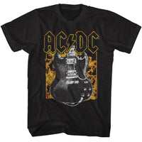 Thumbnail for ACDC-ACDC FIRE AND GUITAR-BLACK ADULT S/S TSHIRT