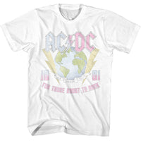 Thumbnail for ACDC-ACDC EARTH FOR THOSE ABOUT TO ROCK-WHITE ADULT S/S TSHIRT