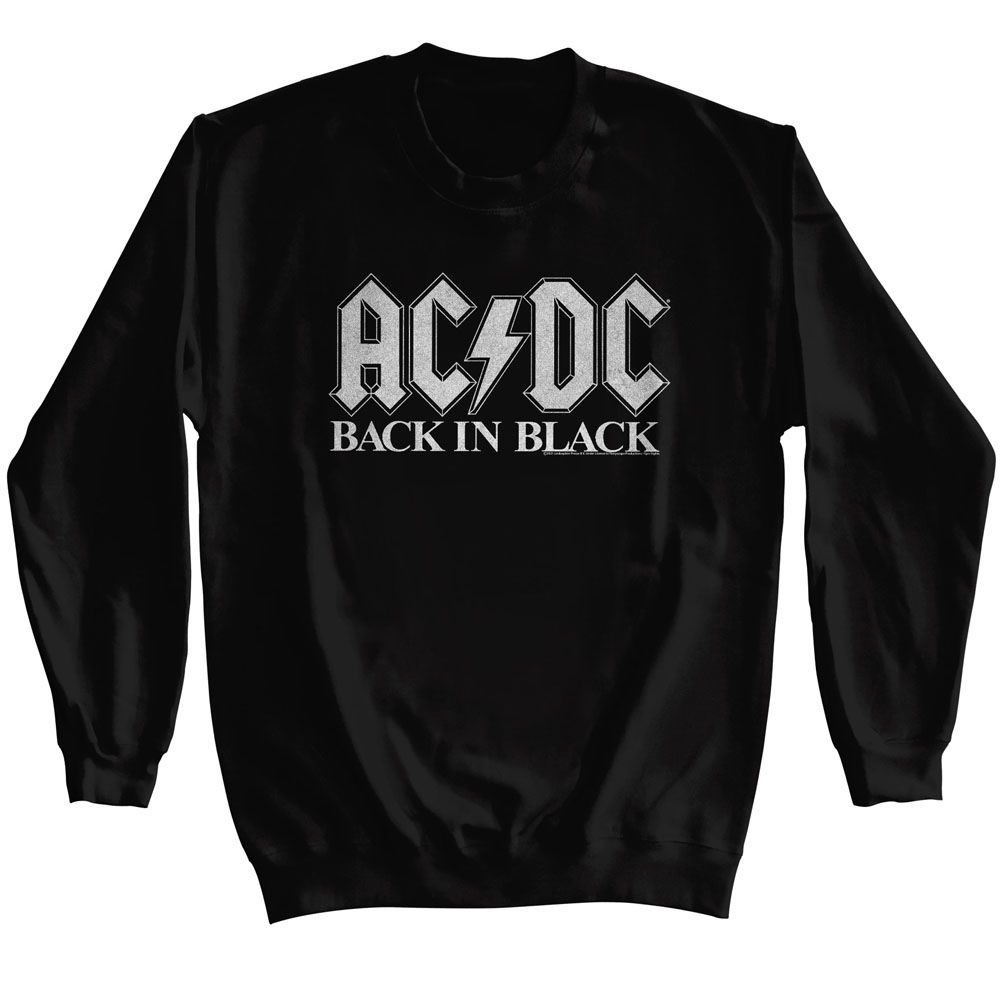 ACDC-ACDC BACK IN BLACK 2-BLACK ADULT L/S SWEATSHIRT