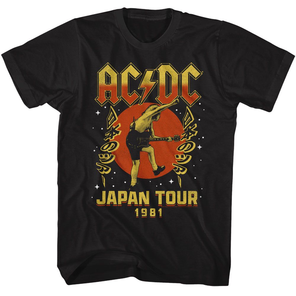 ACDC-ACDC JAPAN TOUR 1981-BLACK ADULT S/S TSHIRT