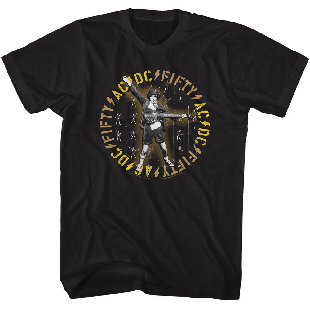 ACDC-ACDC 50-BLACK ADULT S/S TSHIRT