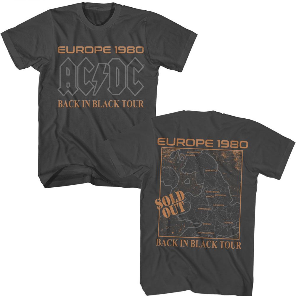ACDC-ACDC EUROPE 1980-SMOKE ADULT S/S TSHIRT