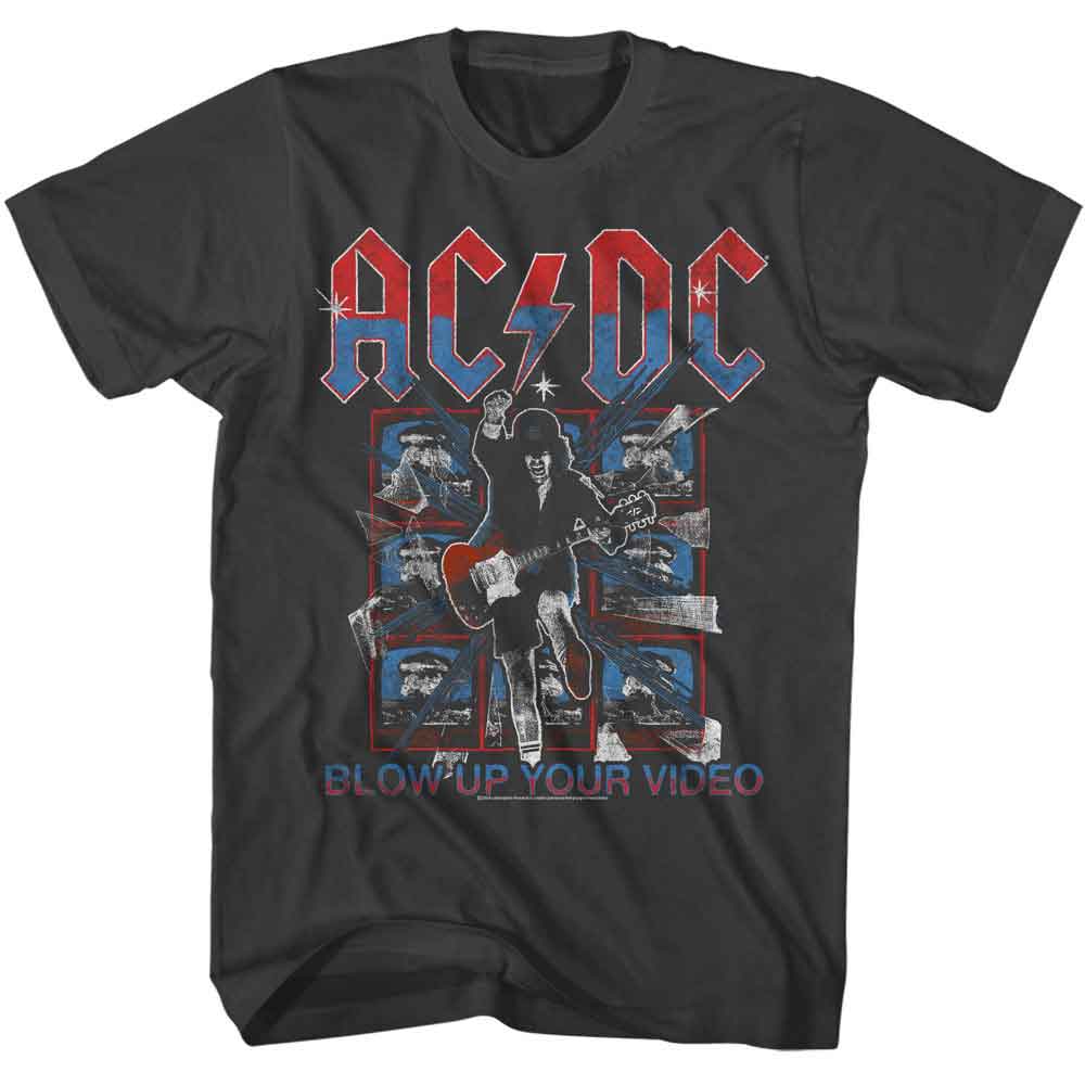 ACDC-ACDC AMERICANA BLOW UP VIDEO-SMOKE ADULT S/S TSHIRT