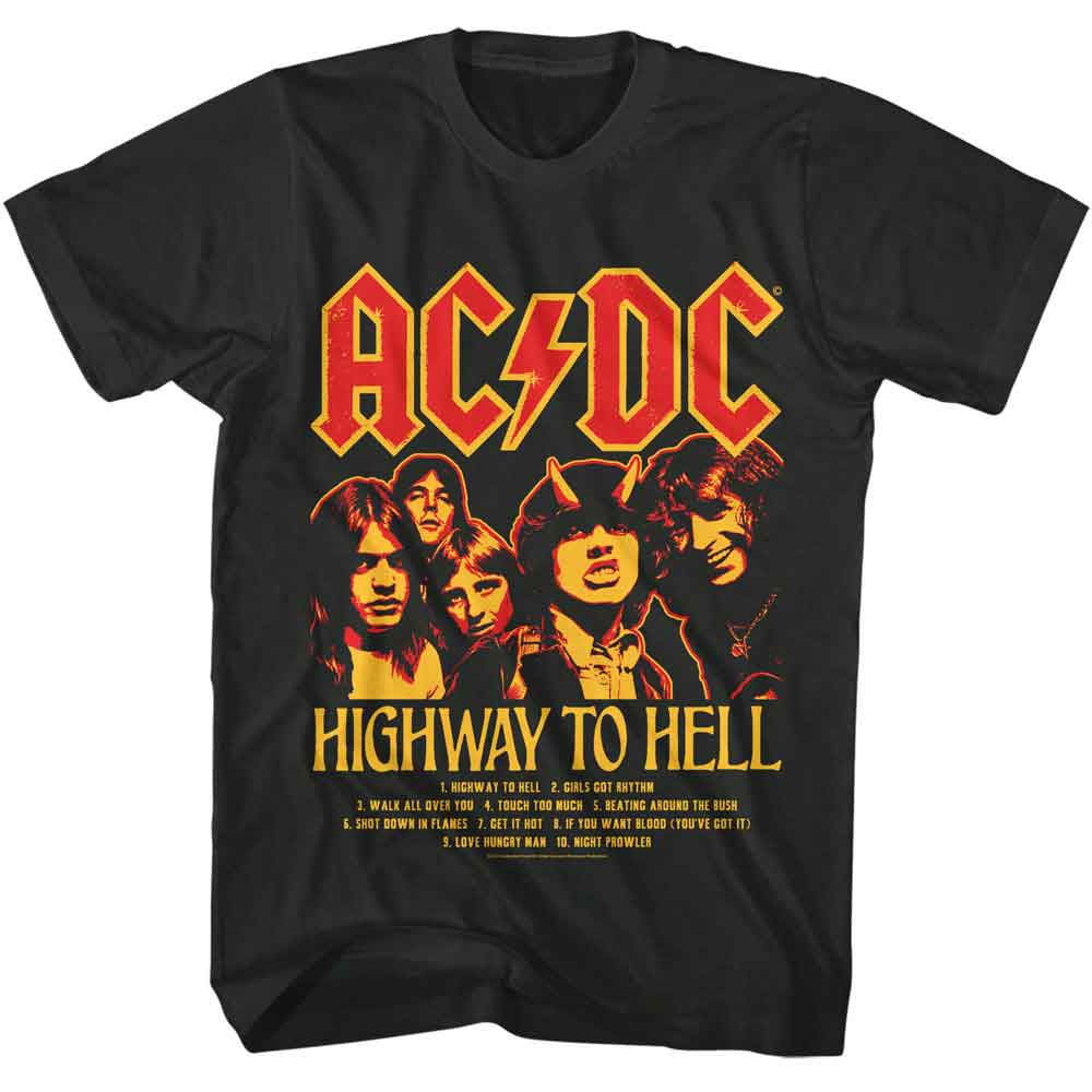 ACDC-ACDC HWTH TRACK LIST-SMOKE ADULT S/S TSHIRT