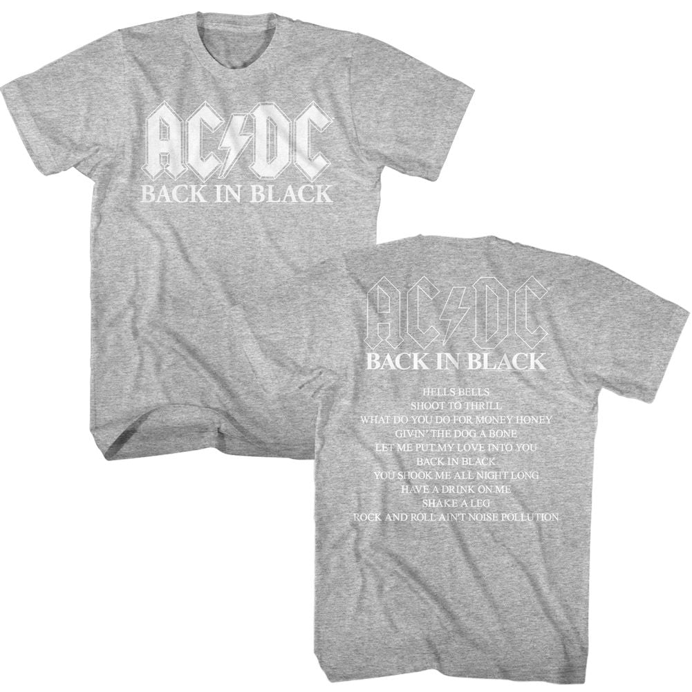 ACDC-ACDC BNB ALBUM-GRAY HEATHER ADULT S/S TSHIRT