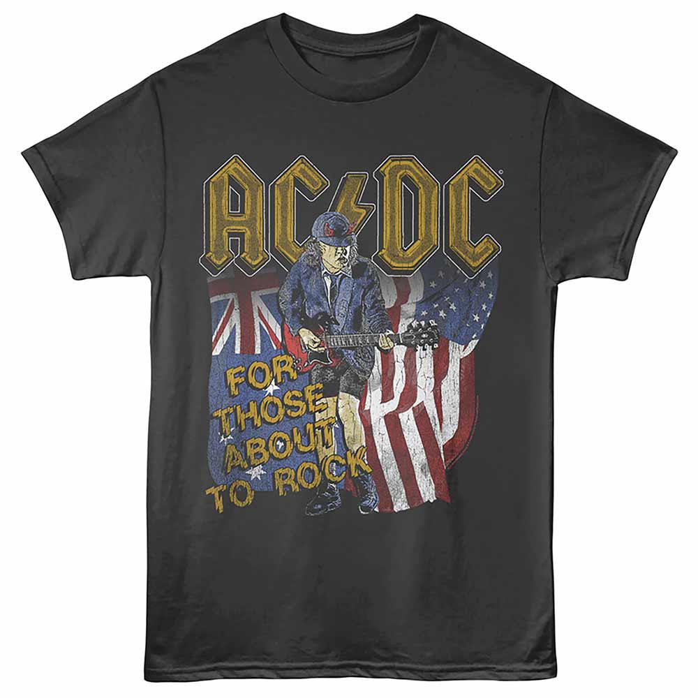 AC/DC - AC/DC Aus and USA Flags T-Shirt