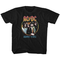 Thumbnail for ACDC-HIGHWAY TO HELL TRICOLOR-BLACK YOUTH S/S TSHIRT