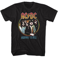 Thumbnail for ACDC-HIGHWAY TO HELL TRICOLOR-BLACK ADULT S/S TSHIRT