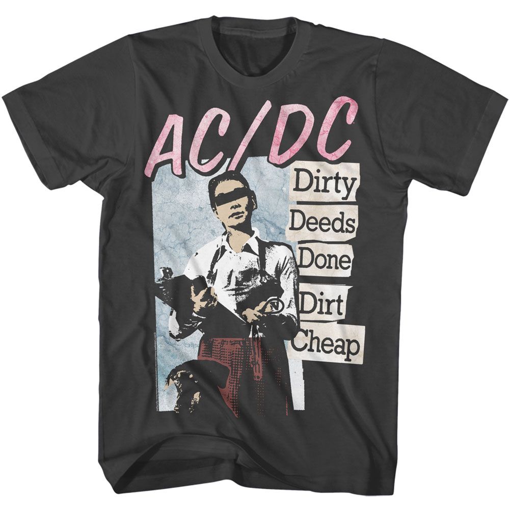 ACDC-DIRTY DEEDS-SMOKE ADULT S/S TSHIRT