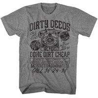 Thumbnail for ACDC-D4C-GRAPHITE HEATHER ADULT S/S TSHIRT