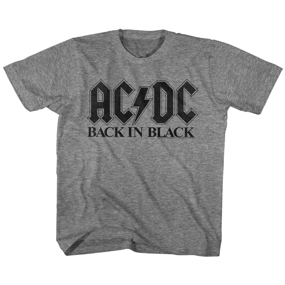 ACDC-BIB IN BLACK-GRAPHITE HEATHER YOUTH S/S TSHIRT