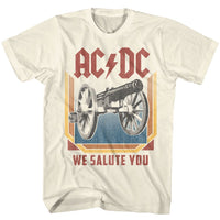 Thumbnail for ACDC-SALUTE-NATURAL ADULT S/S TSHIRT