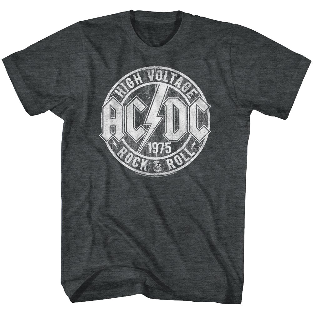 ACDC-R&R-BLACK HEATHER ADULT S/S TSHIRT