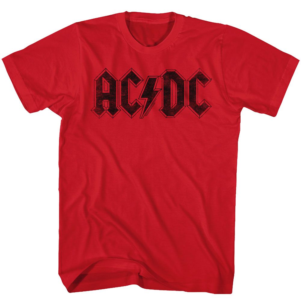 ACDC-LOGO-RED ADULT S/S TSHIRT